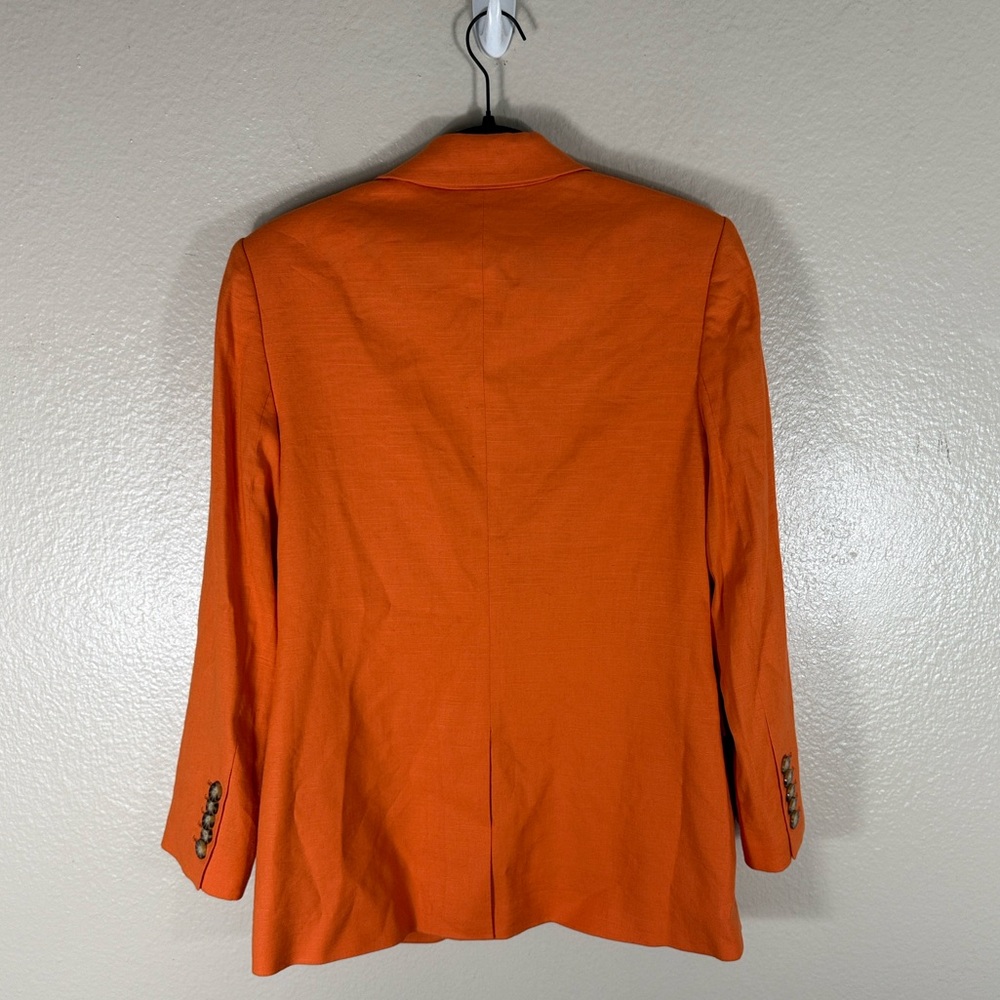 Veronica Beard Bexley Orange Dickey and Franzi Linen Short Set - Picture 10 of 16